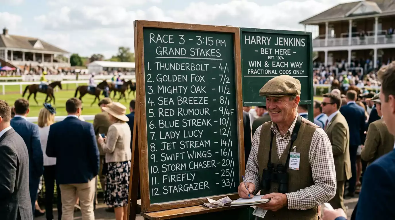 Step-by-step breakdown of UK place bet odds calculation with fractional and decimal examples